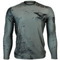 Btoperform Old Wild - Khaki Full Graphic Loose-fit Long Sleeve Crew neck Shirts FR-147H