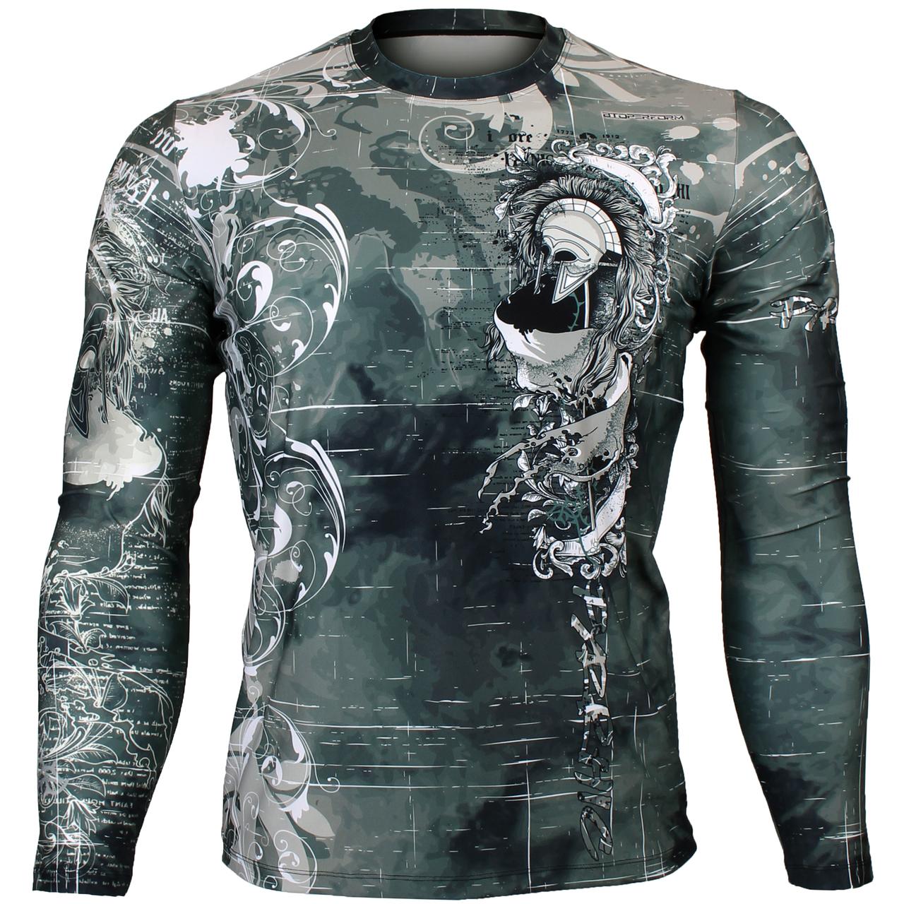 Btoperform Pyrrhic Full Graphic Loose-fit Long Sleeve Crew neck Shirts FR-152