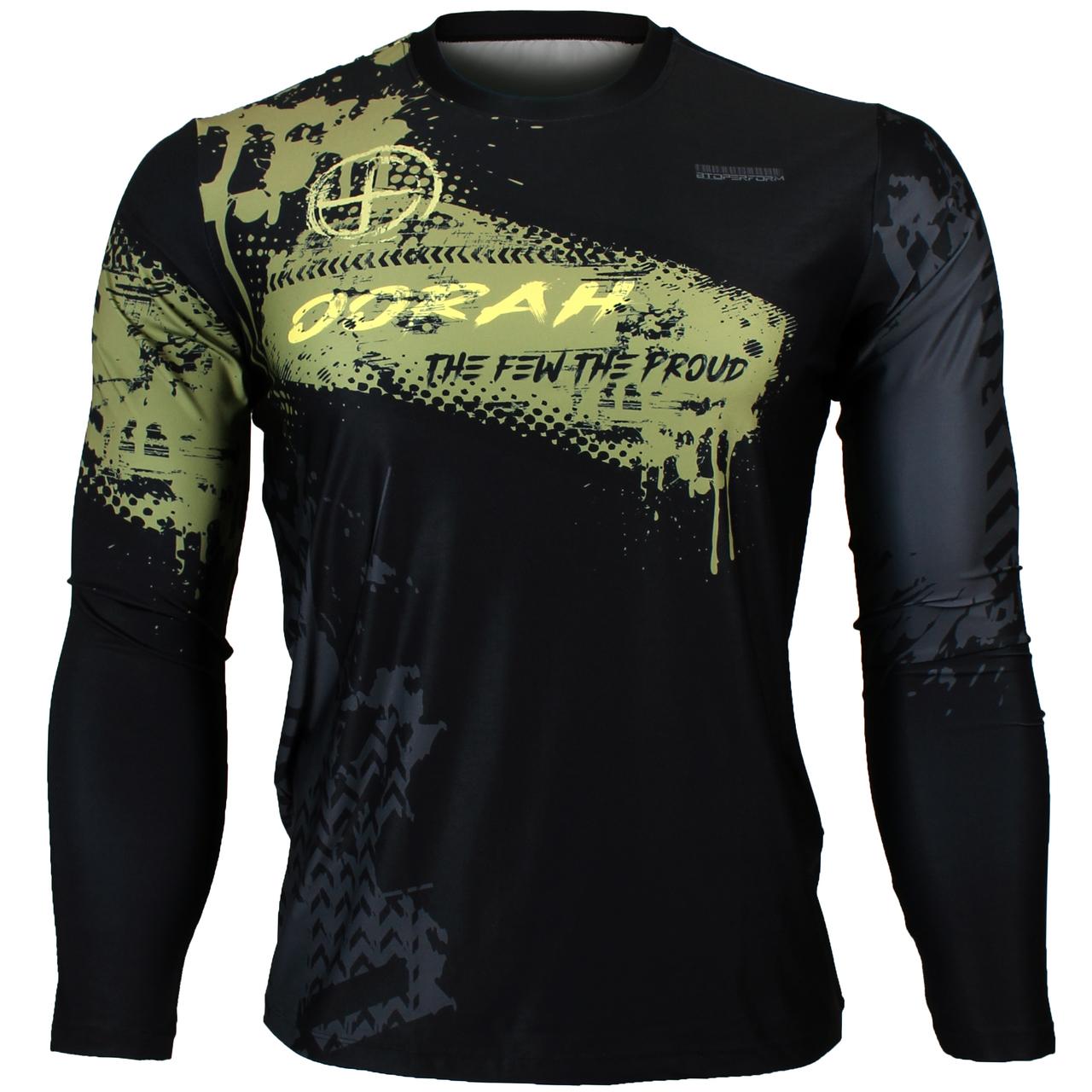Btoperform Oorah Full Graphic Loose-fit Long Sleeve Crew neck Shirts FR-161