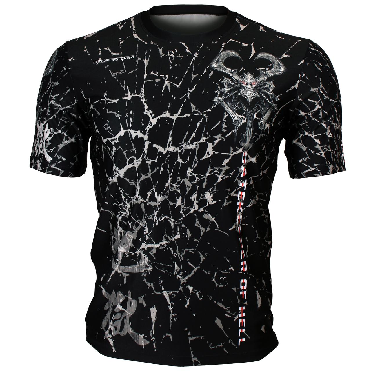 Btoperform Gatekeeper of Hell Full Graphic Loose-fit Crew neck T-Shirts FR-301