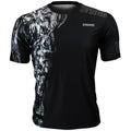 Btoperform Tribal Statue Full Graphic Loose-fit Crew neck T-Shirts FR-346