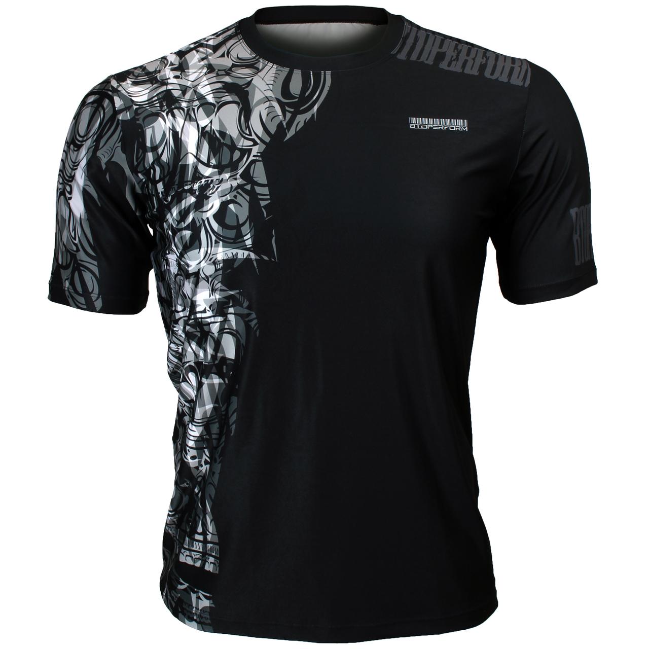 Btoperform Tribal Statue Full Graphic Loose-fit Crew neck T-Shirts FR-346