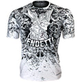 Btoperform Vendetta White Full Graphic Loose-fit Crew neck T-Shirts FR-355W