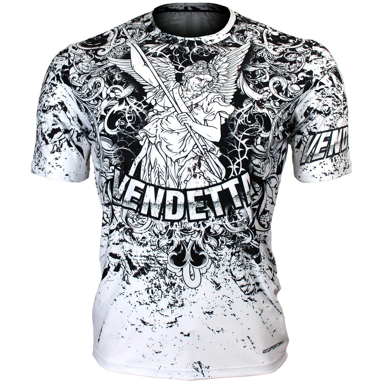 Btoperform Vendetta White Full Graphic Loose-fit Crew neck T-Shirts FR-355W