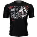 Btoperform Burn off - Black Full Graphic Loose-fit Crew neck T-Shirts FR-358K