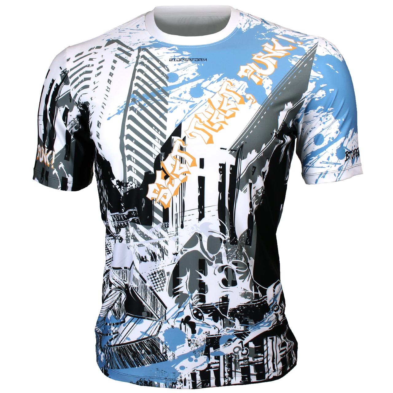 Btoperform Beat That Punk Full Graphic Loose-fit Crew neck T-Shirts FR-360