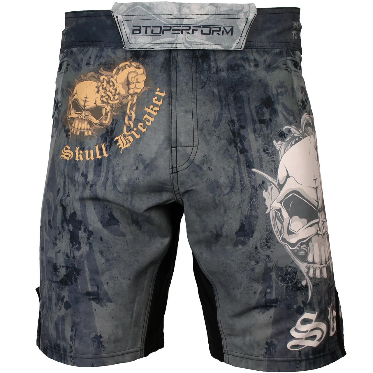 Btoperform Skull Breaker Full Graphic Mma Fight Cycling Shorts FS-56