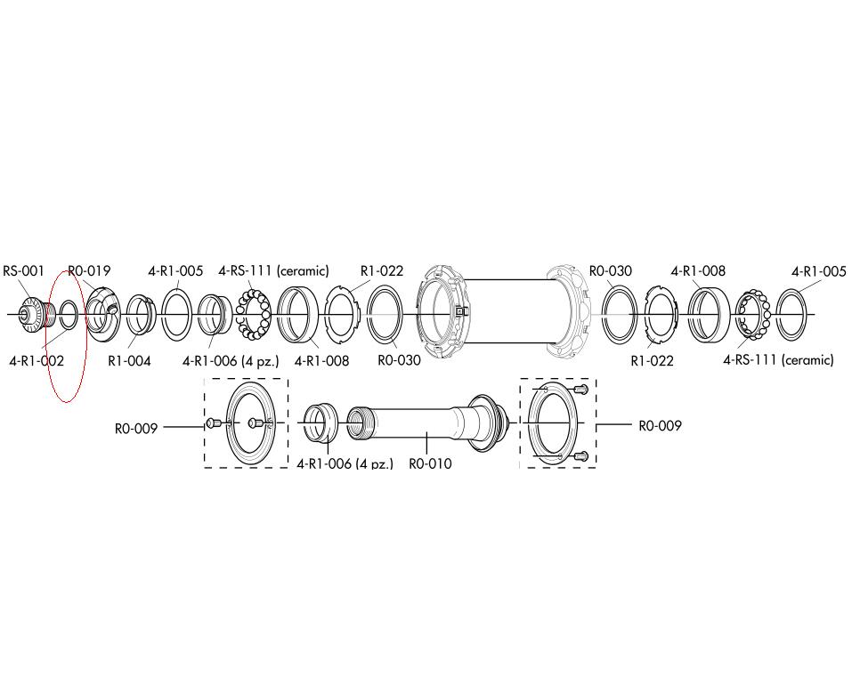 Fulcrum 4-R1-002 Front Hub Axle Washer