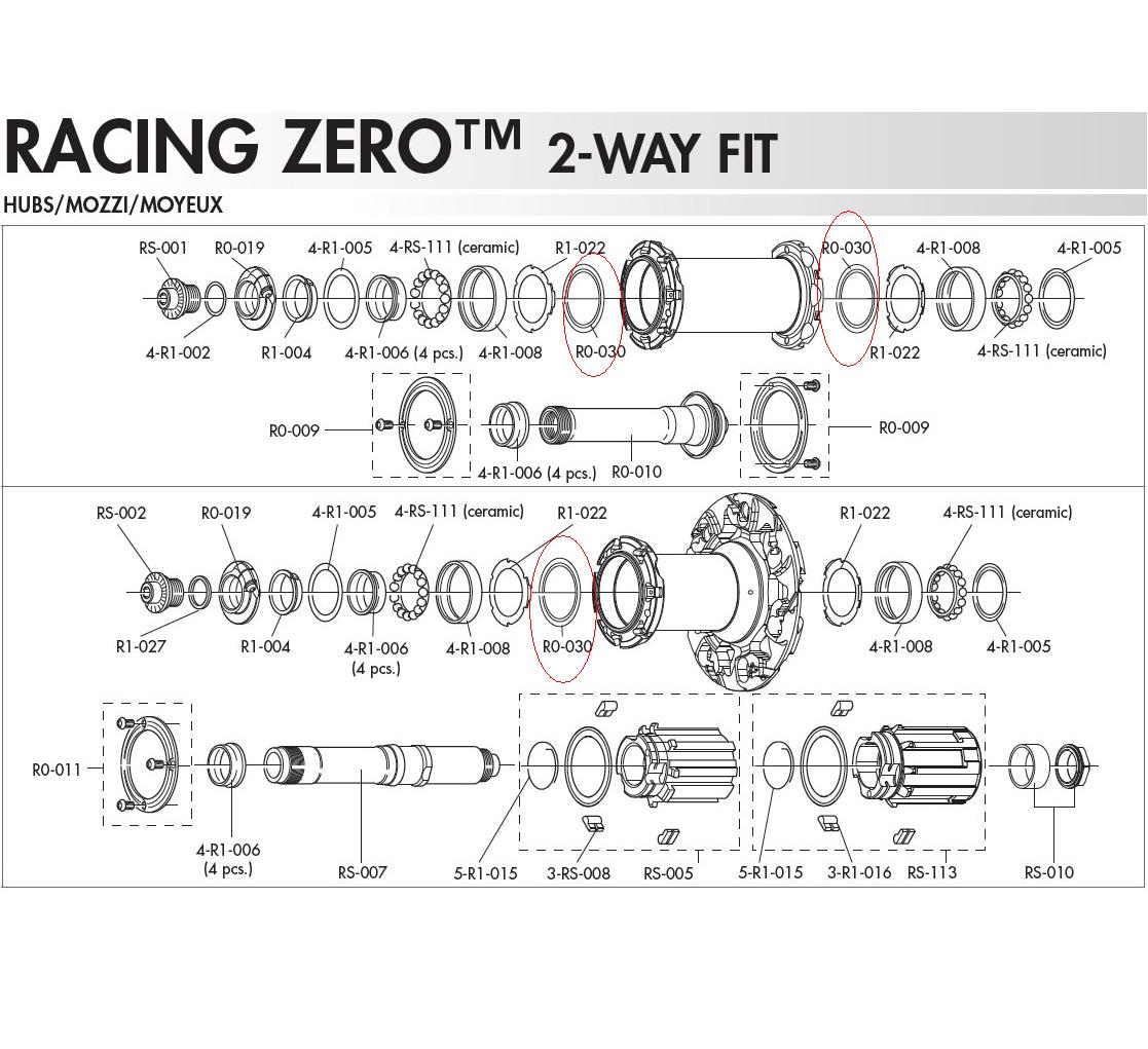 Fulcrum R0-030 Rear Hub Axle Washer