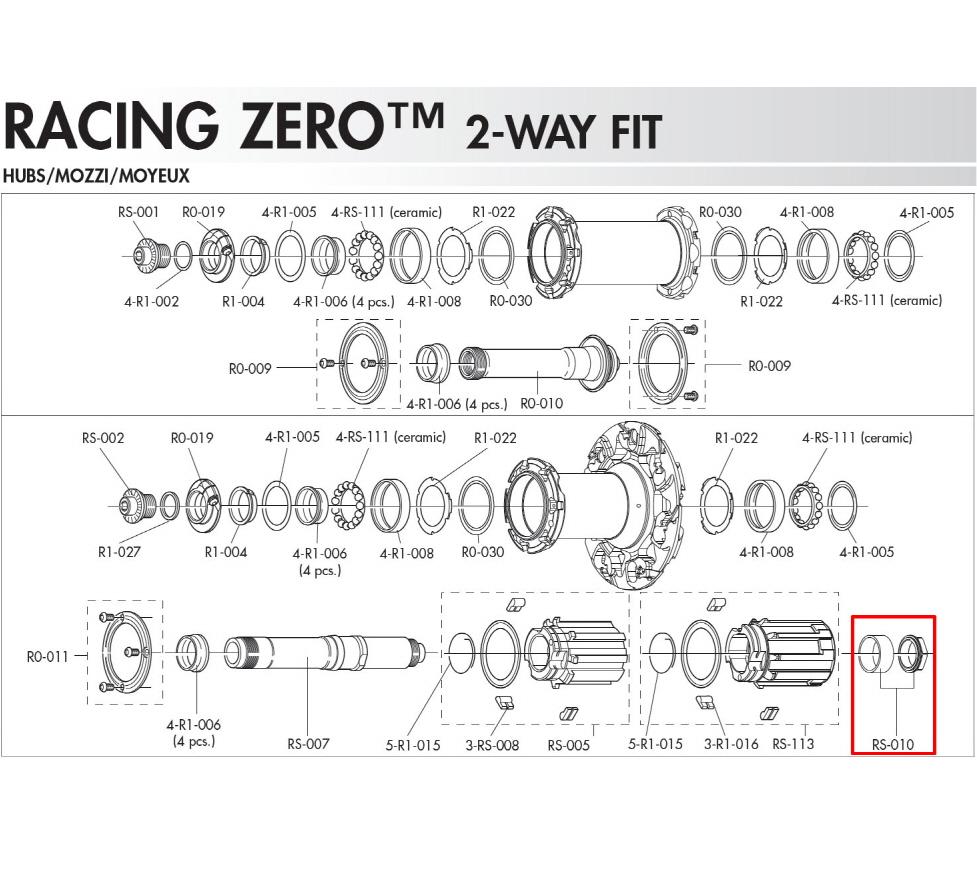 Fulcrum RS-010 FreeWheel Body LockRing