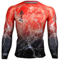 Btoperform No Retreat Thunder Red FX-103R Compression Top MMA Jersey Shirts