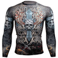 Btoperform Skull Cross FX-106 Compression Top MMA Jersey Shirts
