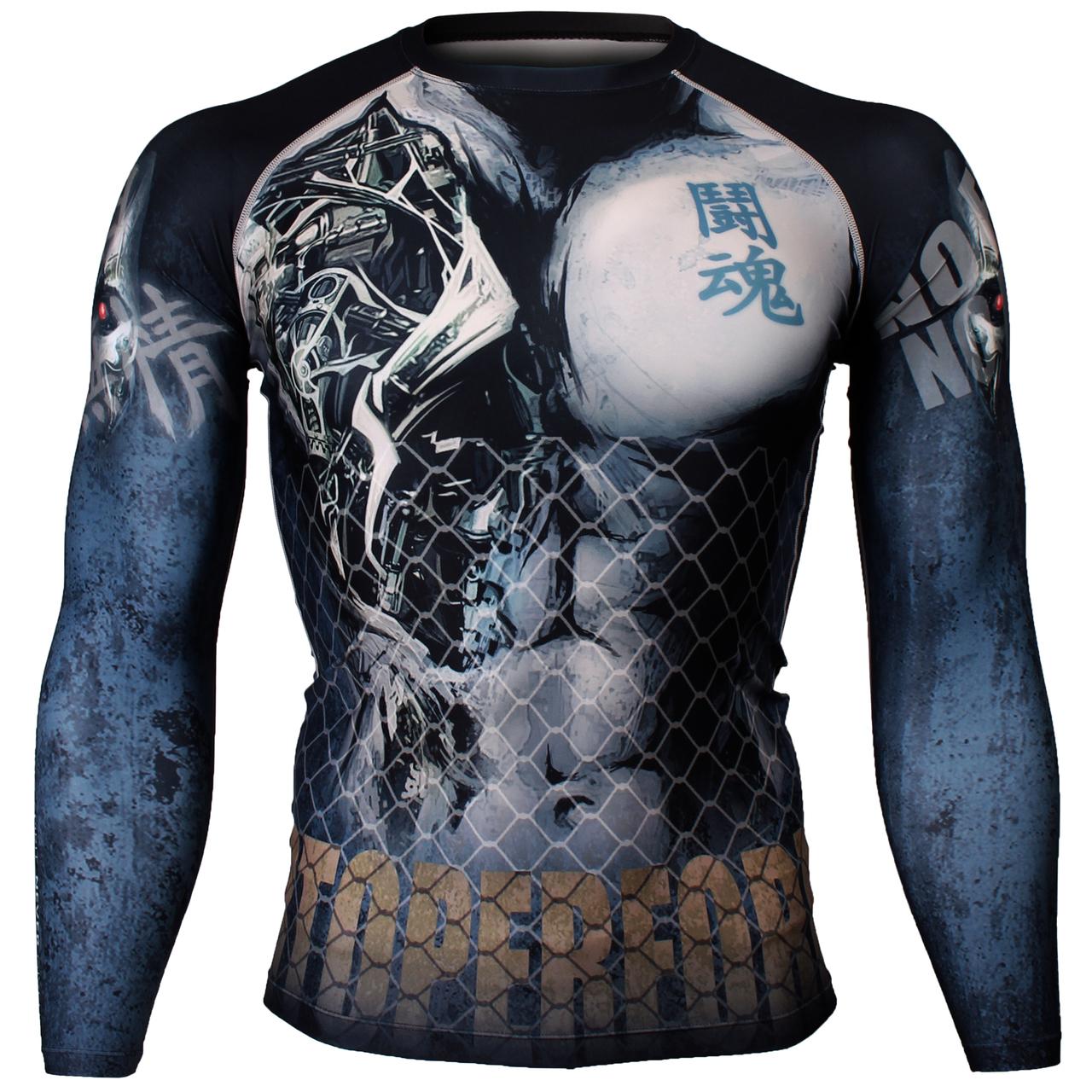Btoperform Cyborg Full Graphic Compression Long Sleeve Shirts FX-113