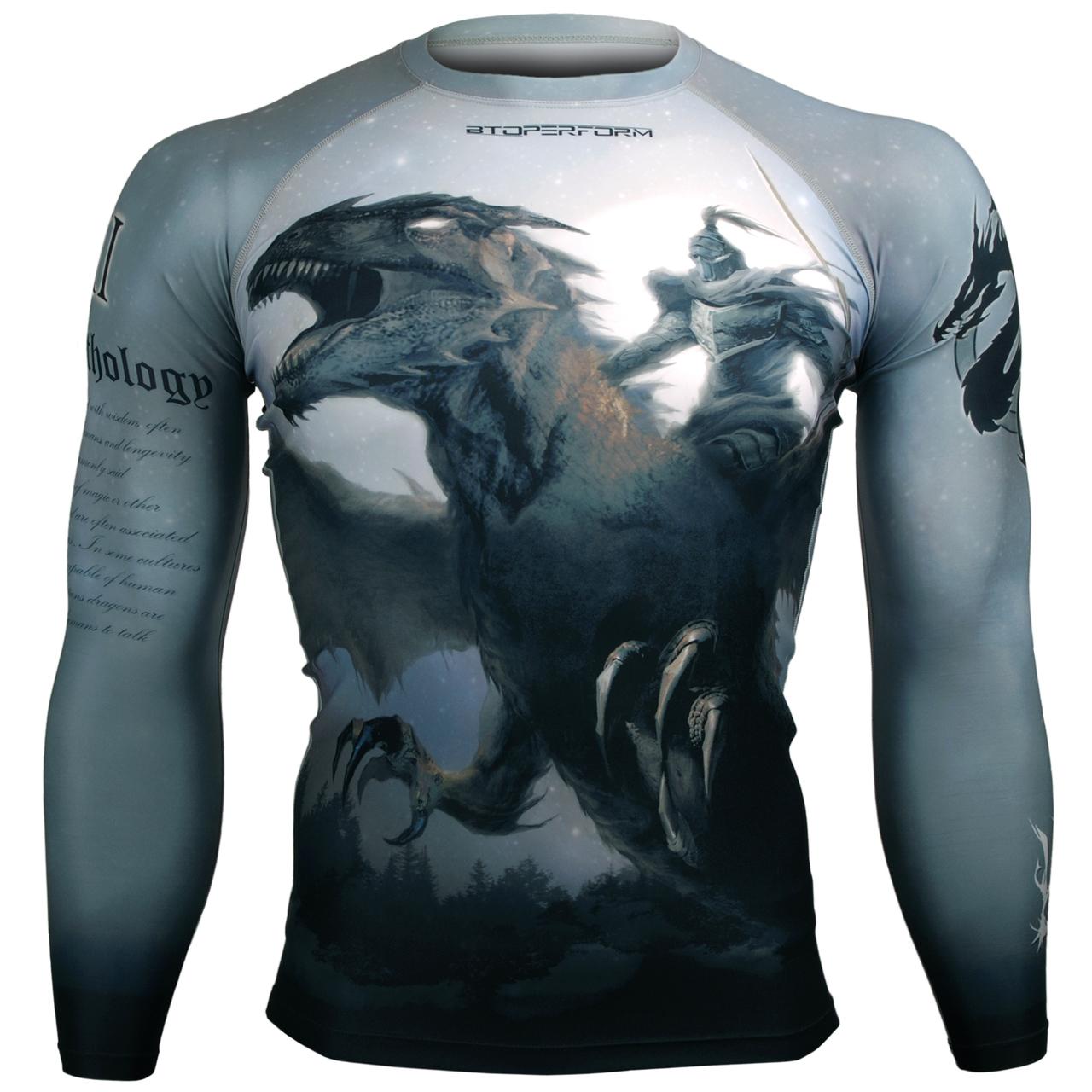 Btoperform The Dragon Knight FX-114 Compression Top MMA Jersey Shirts