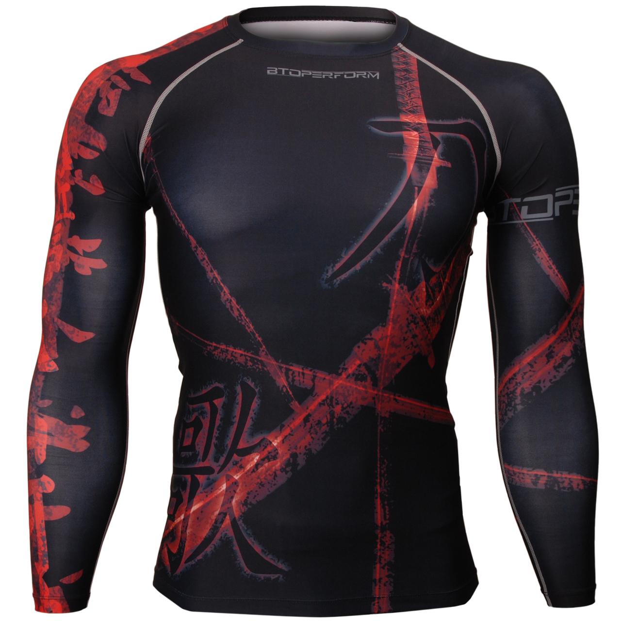 Btoperform A Song Of Sword Black FX-116K Compression Top MMA Jersey Shirts