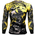 Btoperform Raven Skull FX-125 Compression Top MMA Jersey Shirts