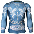 Btoperform Wild Thing - Blue Full Graphic Compression Long Sleeve Shirts FX-127B