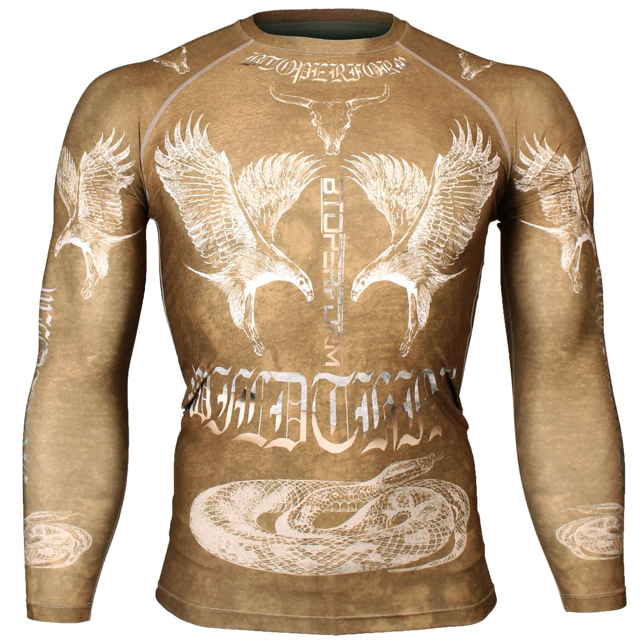 Btoperform Wild Thing - Yellow Full Graphic Compression Long Sleeve Shirts FX-127Y