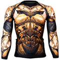Btoperform Dark Knight - Gold Full Graphic Compression Long Sleeve Shirts FX-135G