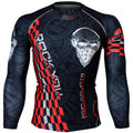 Btoperform Rock You Red Full Graphic Compression Long Sleeve Shirts FX-141R