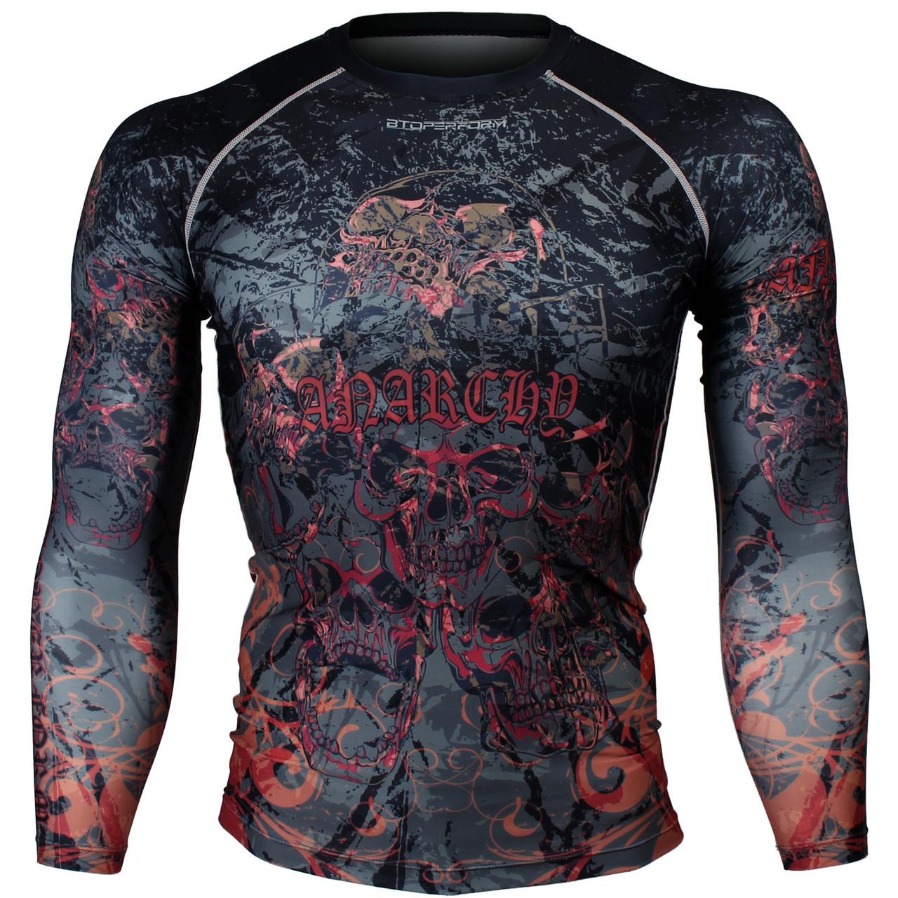 Btoperform Anarchy Full Graphic Compression Long Sleeve Shirts FX-148
