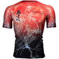 Btoperform No Retreat -Thunder red Full Graphic Compression Short Sleeves Shirts FX-303R
