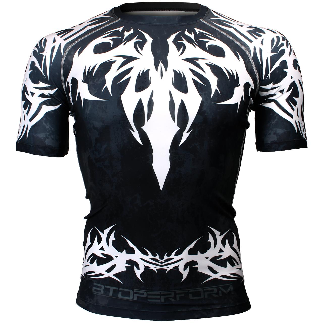 Btoperform Ascending Full Graphic Compression Short Sleeves Shirts FX-323