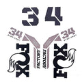 Fox 2025 34 SC F-S Logo Fork Decal Kit