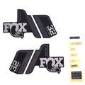 Fox 21 32 SC P-S Gray Logo Matte Black Fork Decal
