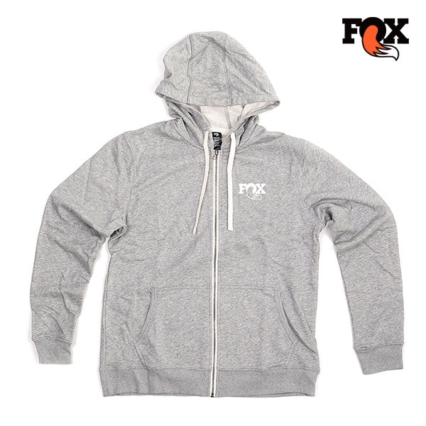 Fox Hoody Mens Grey Zip Up