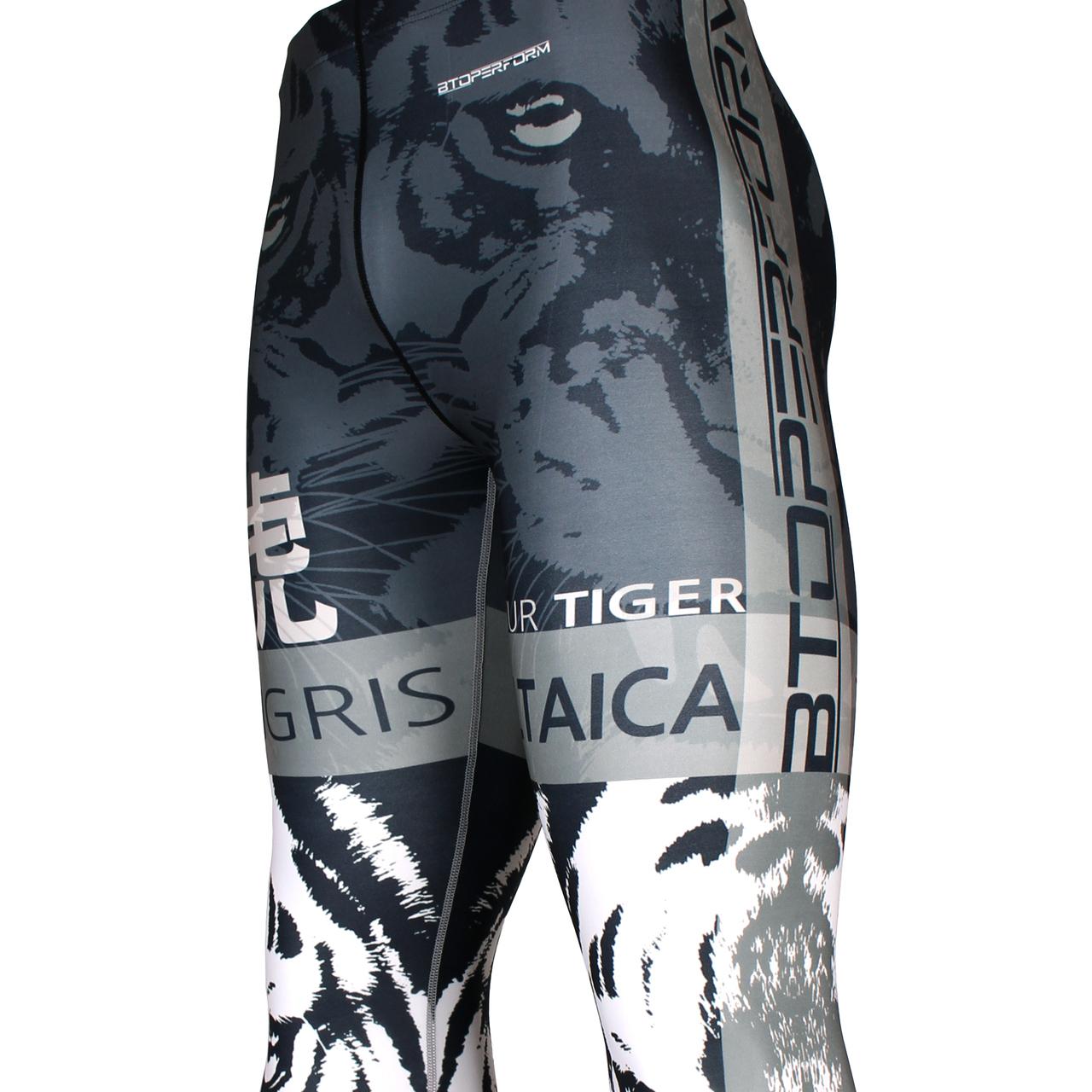 Btoperform Tigris Altaica FY-124 Compression Leggings Bottom MMA Tights Yoga