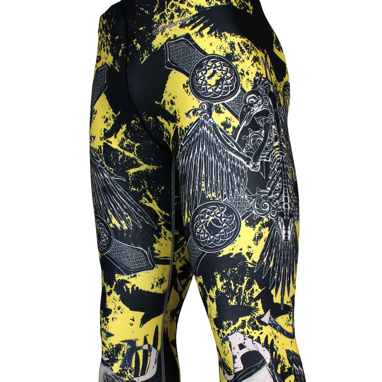 Btoperform Raven FY-125 Compression Leggings Bottom MMA Tights Yoga
