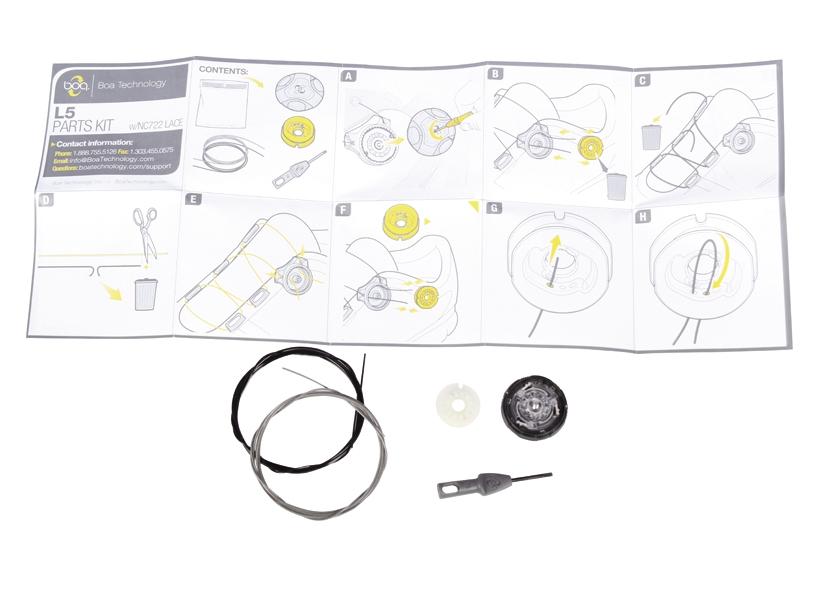 Gaerne BOA L5 Parts Kit B1360 Replacement