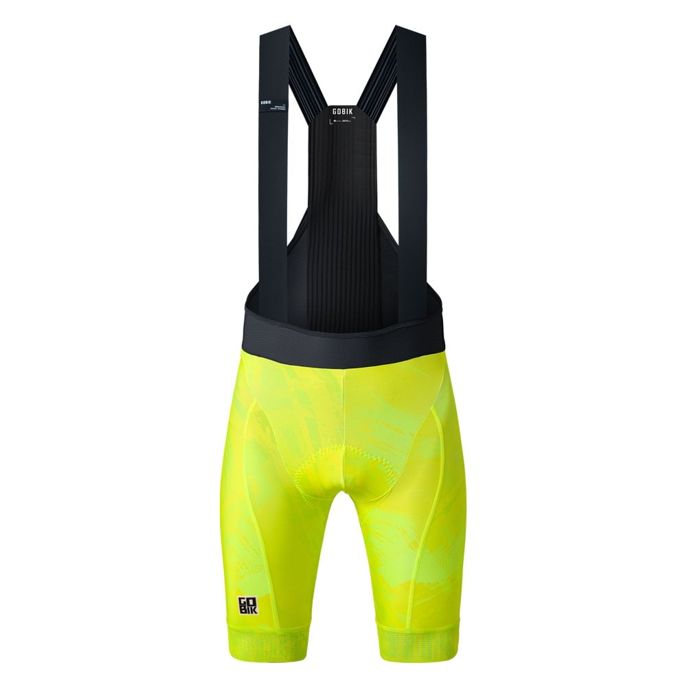 Gobik Bib Shorts Absolute Print Men Liquid Lime