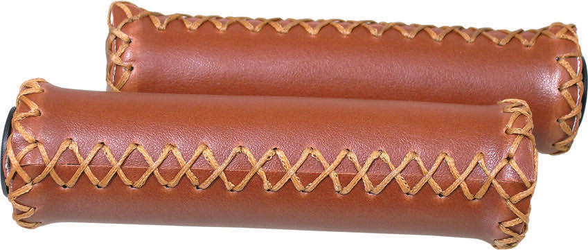 VELO STITCHED BROWN GRIPS