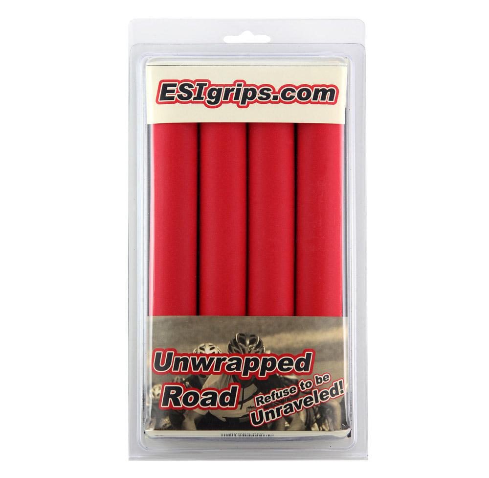 ESI ROAD UNWRAPPED SILICONE GRIP RED