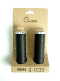 Gyes G-1035 Leather Grips Handmade 130mm Black