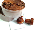 Gyes GT-01H Handle bar Leather Tape Brown