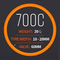 Tubolito Tube Tubo-ROAD-700C (18-28c/60mm)