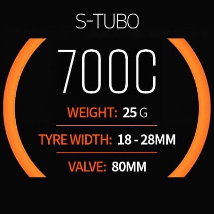 Tubolito Tube S-Tubo-ROAD-700C (18-28c/80mm)