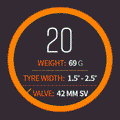 TUBOLITO Tube Tubo-BMX-20-1.5-2.5-SV