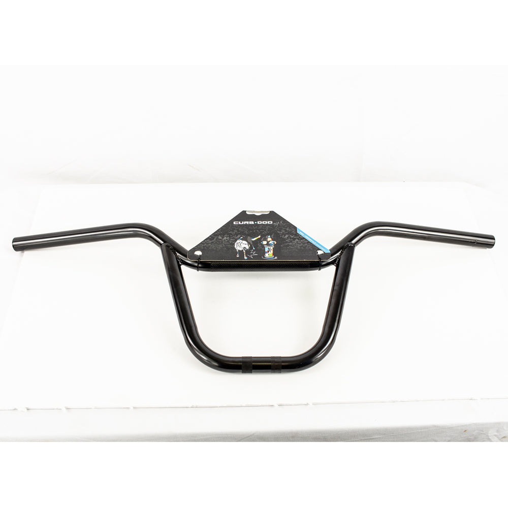 CURB DOG DROP TOP 8 RISE CRMO BLACK BMX HANDLEBAR