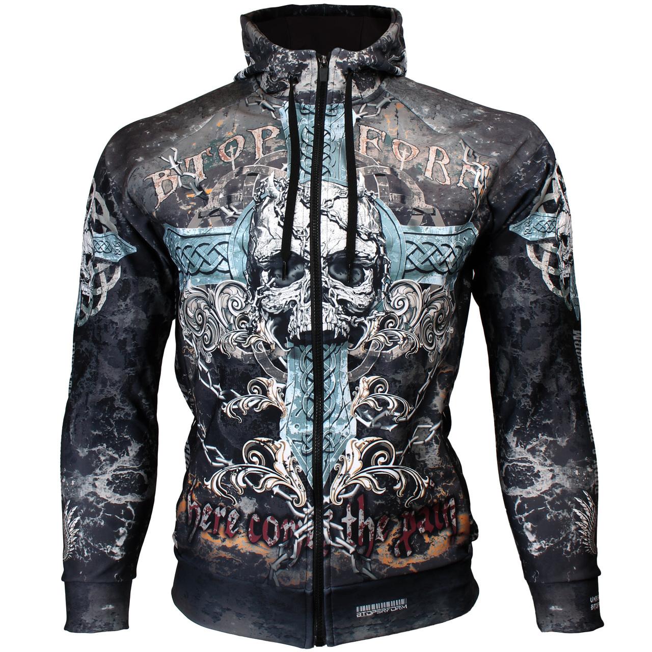 Btoperform Skull Cross Full Graphic Hoodies HD-06