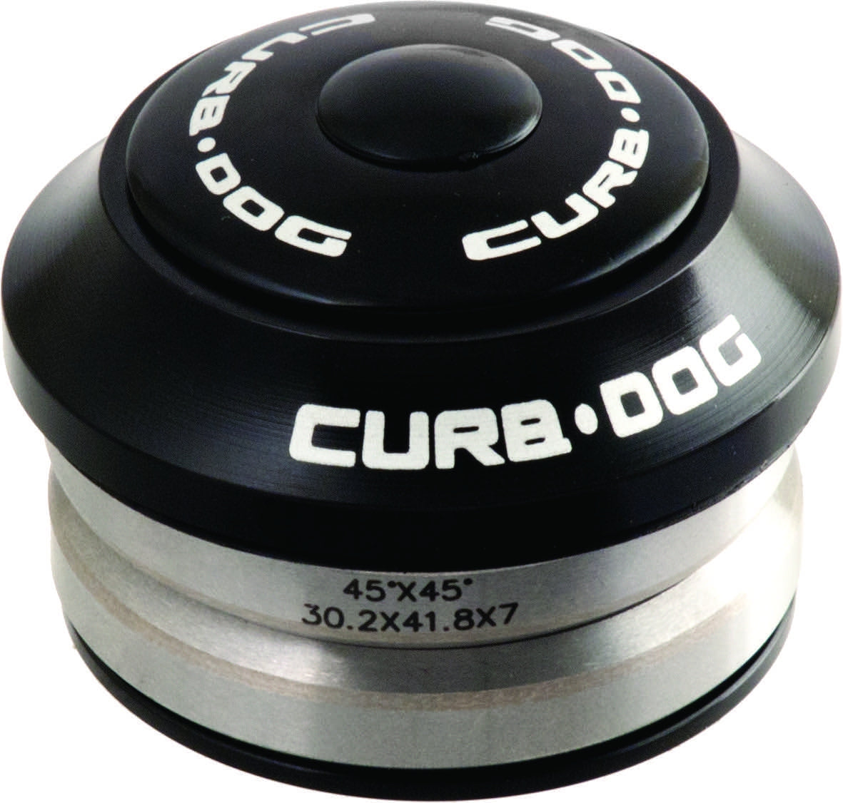 HEADSET 1-1/8 IS 42/28.6 - IS/42/30 45D/45D BLK CURBDOG