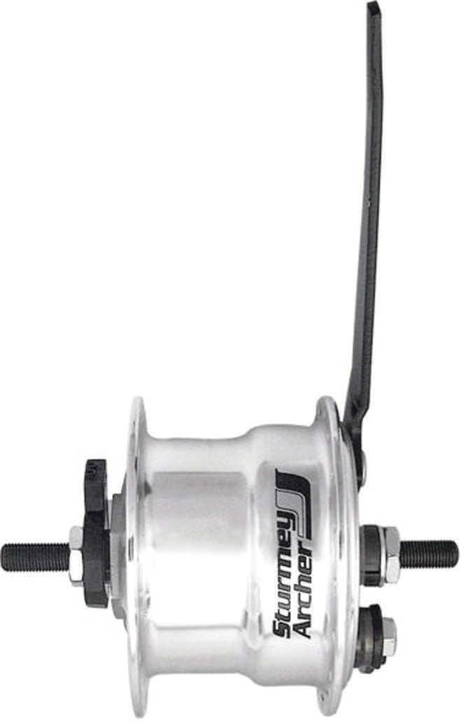 Sturmey X-Fdd Dynamo Drum 36H Silver Hub Front