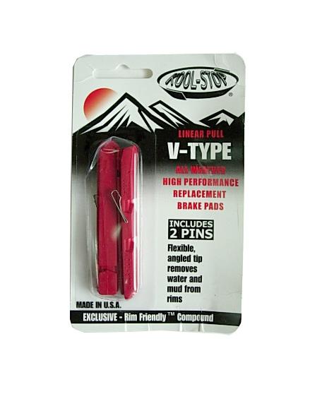 Koolstop V-Type brake shoes shimano dry condition