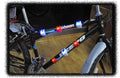 BICYCLE FIETS LAMP SILICON SET 2 LIGHTS BLUE REAR