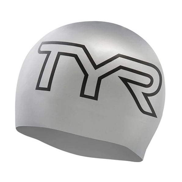 Swim-hero TYR Silicone Swimming Cap Large Logo