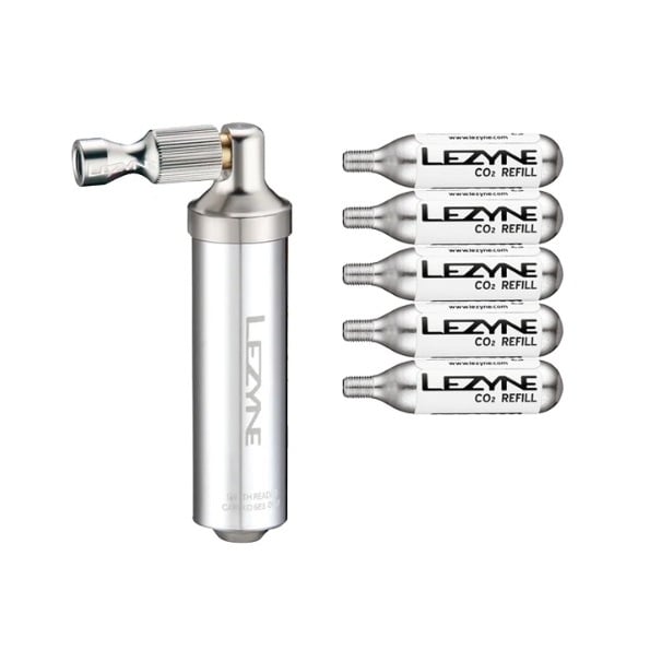 Lezyne Pump AlloyDriveCO2 Silver + 16g CO2 x 5ea