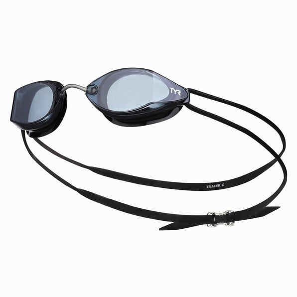 Swim-hero TYR Tracer X Racing Nano Swimming Goggles Smoke Black